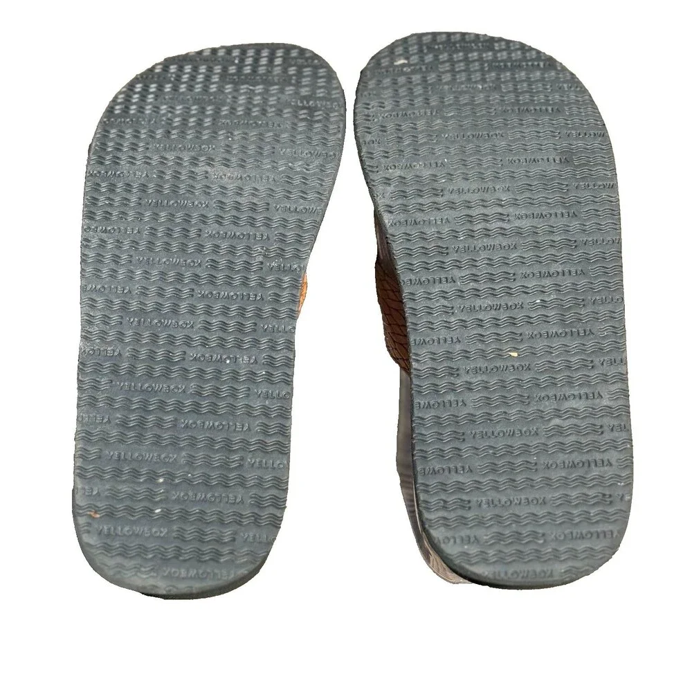 Yellow Box Flax Tan Women's Flip-Flops 30796-W0B0B Size 8.5 Excellent Condition - Picture 6 of 6